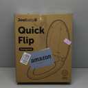 Quick Flip Elongated Toilet Seat with Built-In Potty & Splash Guard for Toddler Training, Slow Close - Jool Baby
