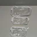 4 Packs Clear Bogg Beach Tote Bag Accessories suitable for Bogg Bag Insert Bag Travel Cellphone Makeup Clean Toiletry Brush Organizer Cosmetic Divider Storage Inner Pouch -Black (White)