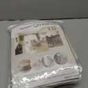 Blackout valances for Windows Energy Efficient Rod Pocket Curtain Valance for Living Room Kitchen and Bedroom Width 98 inch (Beige, 1 Panel)