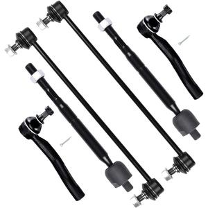 SCITOO 6pcs Front Suspension Kit Inner Outer Tie Rod End fit 2007-2012 for Toyota for Yaris Sway Bar Link