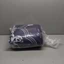 Mybedsoul 7 Pieces Navy Blue Comforter Set King Size, Damask Bed in a Bag for King Bed, Lightweight Microfiber Boho Bedding Sets with Comforter, Sheet, Pillowcases & Shams for All Season(90"x104")