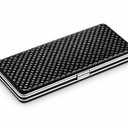 Black diamond-patterned hard shell case (21inches, Black)