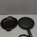 Electric Crepe Maker Machine, Homcozy Instant Crepe Maker with Handle, 8 Inch Non-Stick Coating Crepe Pan, Auto Temperature Control for Crepes, Pancakes, Bacon, Tortilla (Black)