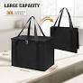 REDCAMP XL Insulated Grocery Bags, Reusable Cooler Bag for Food Delivery for Travel, Groceries, Zippered Top, 16"x10"x13"
