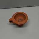 Handmade Earthen Clay Loban Burner Diya/Terracotta Decorative/Loban Burner Diya Natural Clay Diya/Dhoop Dan with Handle (4 Inch Size 100% Pure Mitti)
