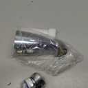 5" Non-Diverter Tub Spout with 4 in 1 Adapter,Universal fit 1/2" Copper Slip, 1/2" Iron Pipe(Long and Short stub Out), and 3/4" Iron Pipe Connections, Easy Installation, Matte Black