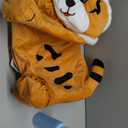 INPANY Tiger Bouncy Hopper Toys for 2 Year Old Boy, Toddlers Plush Inflatable Animal Hopping Horse, Bouncing Buddies, Ride on Rubber Bouncer, Outdoor Indoor Birthday Gifts Toy for 3 4 Yr Girl, Orange