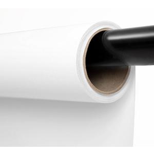 Kate Seamless Paper Backdrop White Paper Backdrop for Photoshoot (86''x32.8' Arctic White)