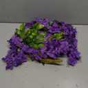 6 Pack 3.75 Feet/Piece Artificial Fake Wisteria Vine Ratta Hanging Garland Silk Flowers String Home Party Wedding Decor (Purple)