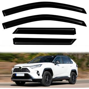 Window Visors Rain Guards Shield for 2019-2025 Toyota RAV4, Out-Channel Window Vent Wind Deflectors Visors Shades for 19-25 RAV4
