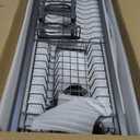 Milkshake White 3 Tier Over Sink Dish Rack Drainer with Cover - Space-Saving Organized Drying Rack for Dishes, Glasses, Bowls, Cutlery