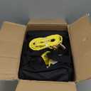 KJE Heavy Duty Car Trailer Tie Down Straps with Reflective - (4) 2" x 10' Ratchet Straps + J-Hooks with Clip, (4) Axle Straps 2" x 36'' - 10,000lbs Break Strength - Use for Car, Truck, UTV Transport