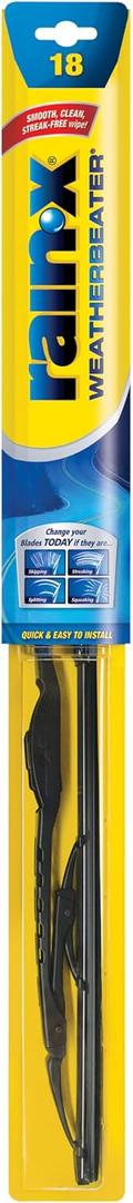Rain-X RX30218 WeatherBeater Wiper Blades, 18" Windshield Wipers (Pack of 1), Automotive Replacement Windshield Wiper Blades That Meet Or Exceed OEM Quality And Durability Standards