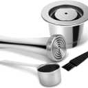 LIHONG Reusable Coffee Pods, Stainless Steel Reusable Espresso Capsules Compatible with Nespresso Original Line (1 pack)