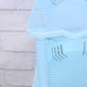 Cabilock 3-Tier Plastic Storage Rack Triangular Corner Shelf 8.2X8.2X12.9 Inches Space-Saving Organizer for Bathroom Kitchen Desk Shelving Plastic Racks