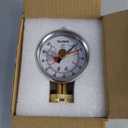 0-100 psi Water Pressure Gauge Test with Lazy Hand, Lead-Free, 2-1/2" Dial Size, 3/4" Female Garden Hose Thread, IP67 Waterproof, Stainless Steel Case, for Home Potable Water, House Tube