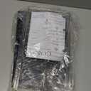 GOSO 8"9"14" Black Rectangular Lamp Shades Set of 2 Medium, Spider Fitter (E26 Base) Rectangle Lamp Shade for Table Lamps, Floor Lamp for Nightstand,Bedroom,Living Room Modern Deco,Easy Assembly