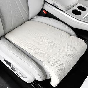 Car Seat Extender Leg Support Cushion,Automobile Extended Leg Rest Car Seat Risers for Adults,Folding Vehicle-Mounted Footrest Extension Board,Universal for Long Drivers Passenger,Office,Bus,Train (White)
