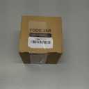 19oz Insulated Vacuum Food Jar with Buckle Lid Wide Mouth Soup Thermo for Hot Food Kids Leakproof Stainless Steel Lunch Container- Black-1Pack