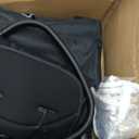 Mompush Velo Lightweight Travel Stroller, Compact & Airplane-Friendly for Baby and Toddler, Lie-Flat Seat, One-Hand Fold, with Leather Bumper Bar, Shoulder Strap, Raincover, Storage Bag & Cup Holder (Chalk Beige)