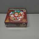 72Pcs Christmas Puzzle for Kids Large Round Floor Puzzles Santa Snowman Elk Jigsaw Puzzles for Holiday Party Favors Supplies