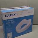 Carex Toilet Seat Riser, Elongated Raised Toilet Seat Adds 2.5 inches to Toilet Height, 300 Pound Weight Capacity Toilet Riser