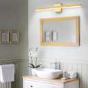 Gold Bathroom Vanity Light 31.5 inch, 26W Dimmable 5CCT LED Modern Bathroom Light Fixture Over Mirror, ETL Certificated