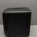 Frigidaire Mini Personal Fridge Cooler, Countertop, Holds Up to 10L/15 Cans, Brushed Black Stainless Rugged Design, Portable for Skincare, Makeup, Car, Office, Bedroom, Dorm Room, or Cabin