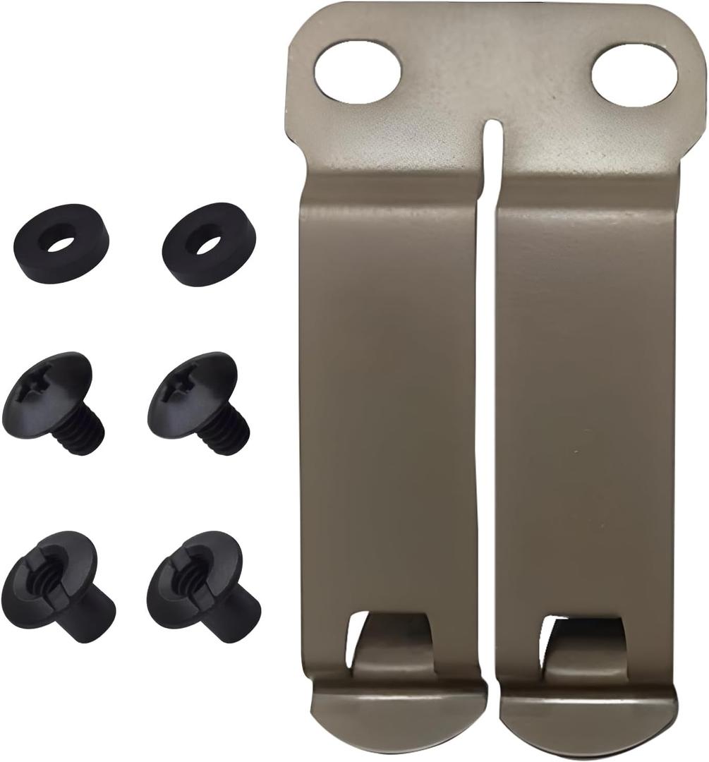 DCC Monoblock Belt Clip  IWB/OWB Attachment for Concealed Carry Holsters  1.5" & 1.75" Sizes  Dark Matte Gray & FDE Options  Mounting Hardware Included  Made in USA (Flat Dark Earth)