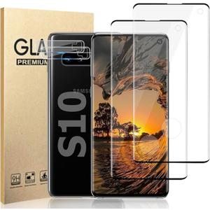 G Geviaho Pack of 10 Galaxy S20 Plus Privacy Screen Protector, Camera Lens Protector,Tempered Glass Screen Protector/ 3D Curved/Easy Installation 9H Hardness, For Samsung Galaxy S20 Plus 5G(6.7 Inch)