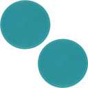 uxcell 2pcs Silicone Trivet Mats 9.8" Dia Round Non-Slip Silicone Pot Holders for Hot Pots and Pans, Heat Resistant Hot Pads for Kitchen Hot Dishes Table Countertops, Cyan