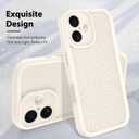 MZELQ for iPhone 17 Case 2025 Case, Silicone Wave Ripple Cute Pattern, Camera Protection Soft Slim Shockproof for Girls Women -White