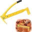 Adjustable Heavy Duty Brick Tongs for Lifting 6-10 Bricks, Rubber Grip Handles, Masonry Tools for Brick Cutter & Paver Splitter Projects