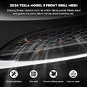 Grille Mesh Inserts for New 2026 Tesla Model 3 Highland with Front Camera Version Front Air Inlet Vent Grille Cover Replacement for Tesla Model 3 2026 Accessories (Not Fit Model 3 Performance)