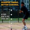 BB Swing Club Pop Tee, Pop-Up Baseball Trainer for Hitting Practice, Pop Tee Training Equipment with Ball Launcher Action, Skill Development Tool for Timing, Contact, and Swing Mechanics