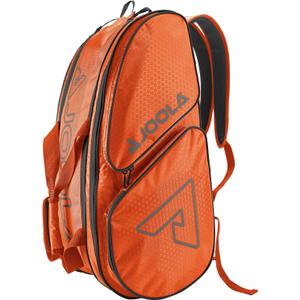 JOOLA Tour Elite Pro Pickleball Bag Backpack & Duffle Bag for Paddles & Pickleball Accessories Thermal Insulated Pockets Hold 4+ Paddles - Includes Fence Hook, Orange/Gray