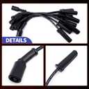 HiSport Spark Plug Wire Set 9748HH - Compatible with 1999-2012 Cadillac Escalade Chevy Silverado Suburban Tahoe GMC Sierra Yukon, Replaces 88862385 88862122 19351571