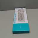 HUO JI Wired Gaming Keyboard with Rainbow LED Backlit, Floating Keys, Mechanical Feeling, Spill Resistant, Ergonomic Full Size for Xbox, PS Series, Desktop, Computer, PC (White Blue)