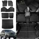 Rongtaod Floor Mats Compatible with 2015-2024 Ford Edge 5-Seater (Not Fit SEL) Cargo Mat Trunk Liner Back Seat Cover Protector 2023 Edge Accessories (Floor Mats+Trunk Mat+Backrest Mats)