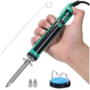 YIHUA 929D-V Electric Desoldering Soldering Iron Solder Sucker Desoldering Pump with Shorter Charging Handle and Desoldering Nozzles 1.0mm 1.2mm for Through-Hole Desoldering YIHUA 929D-V Electric Desoldering Soldering Iron Solder Sucker Desoldering Pump with Shorter Charging Handle and Desoldering Nozzles 1.0mm 1.2mm for Through-Hole Desoldering