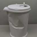 Ubbi Steel Diaper Pail, Odor Locking, No Special Bag Required, Award-Winning, Registry Must-Have, White