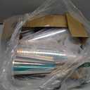 Ahongwenxi 30 Pack Iridescent Plastic Cups with Lids and Straws, 24 oz Disposable Plastic Tumblers Iced Coffee Cups Travel Mug Cup for Juices Birthday Bachelorette Party Wedding (Iridescent,24 oz)