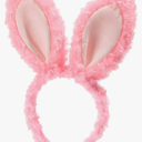 JOYVIP Furry Easter Bunny Ears Headband Faux Fur Rabbit Ears Cosplay Costume Accessory,
Pink