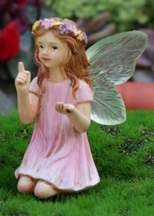 Fairy Garden Figurines - Lovely Vintage Angel Fairy Figurines for Planter Pot, Home Decor, Cake Topper, Car Decor, Micro Landscape, Birthday Party Favors Gift