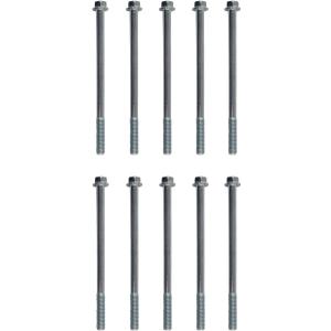 10 Pack GY6 engine crankcase right cover screw, suitable for 50cc-200cc QMB139 157QMJ Chinese moped, screw model M6 (6x95 mm/0.23x3.74 in)