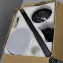 52 Inch Modern Ceiling Fans with Lights, Flush Mount Ceiling Fan with Light and Remote/APP Control, 5 Reversible 6 Speeds Curved Blades, 3 CCT Dimmable Lights for Bedroom, Black