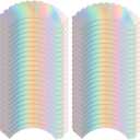 Colourful Rainbow Cupcake Liners - 48Pcs Cupcake Baking Cups Food Grade Greaseproof Paper Muffin Liners for Birthday Party and Wedding Decoration Cupcake Wrappers