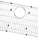 LKOBG2915SS Kitchen Sink Grate 27.5" x 13.5" Sink Bottom Grid Stainless Steel Sink Protector Sink Rack for Bottom of Sink