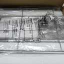 Extendable 49.8-74.8" W Stainless Steel Clothes Rack, Silver