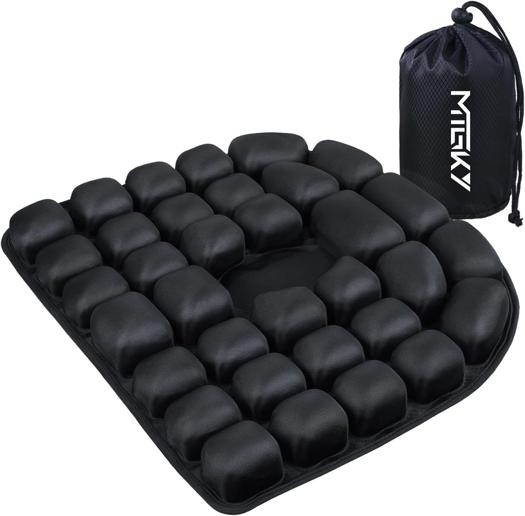 Sondor Travel Cushion,Portable & Adjustable Airplane seat Cushion for Long Flights,Inflatable Cushion for Wheelchair, Travel,Driving